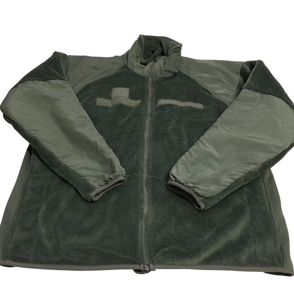 US Army Cold Weather Fleece Jacket Mens Large Gen III Full Zip Peckham Green